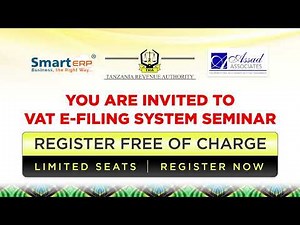 VAT E Filing Seminar Registration Video