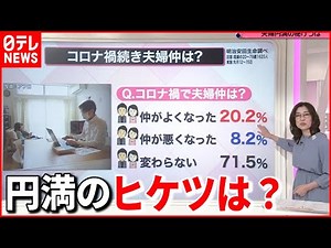 【解説】コロナ禍 夫婦関係に変化は？アンケート結果公表