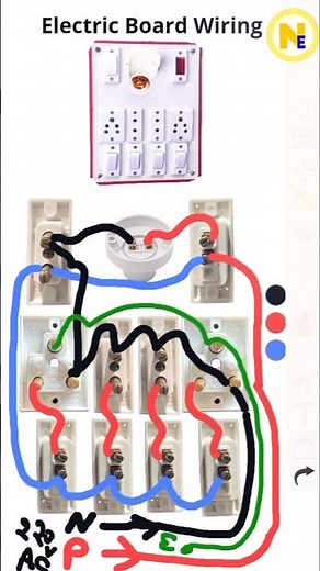 2 pin & 5 pin Socket switch holder wiring | wiring switch | #electrical #sorts
