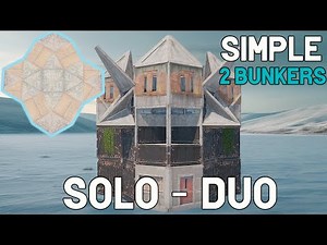 Rust - Strong Solo/Duo Simple Base Design | 2 Bunkers