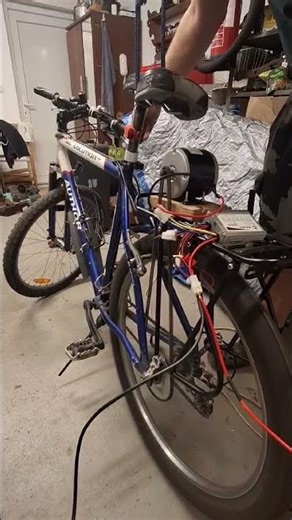 Electro bike diy 250 W - prototype with not mounted battery, first test