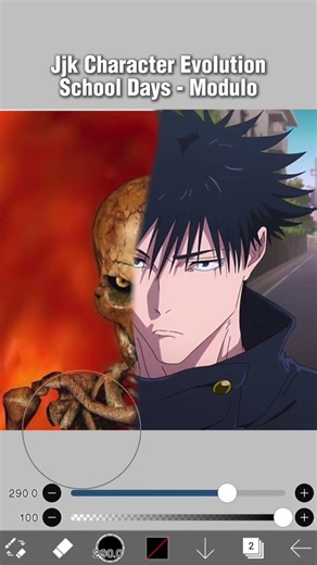 JJK CHARACTER EVOLUTION #shorts #anime #jjk #art