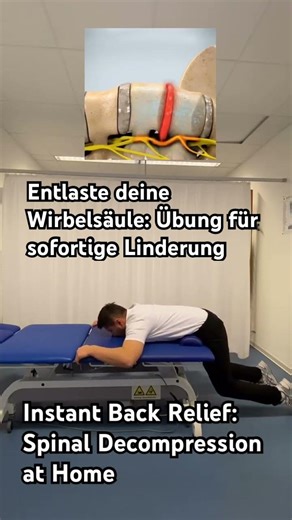 Instant Back Relief: Spinal Decompression at Home | Entlaste deine Wirbelsäule #reels #exercise #gym