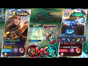 SUPER HARD GAME‼️GLOBAL LANCELOT VS PRO YI SUN SHIN | GAMEPLAY TOP GLOBAL LANCELOT - MLBB