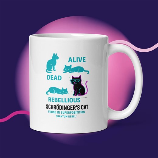 Schrödinger’s Cat Mug – Quantum Rebel™ Physics Humour Coffee Cup (double-sided Print) - Etsy UK
