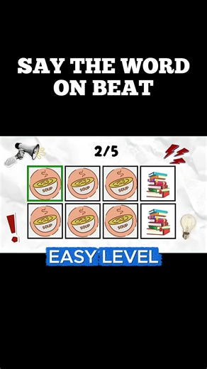 Say The Word On BEAT. EASY LEVEL #saythewordonbeat #funandgames #challenge #memorygames