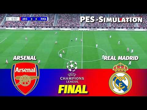 Arsenal vs Real Madrid | UEFA Champions League 2025 | PES 21 Simulation