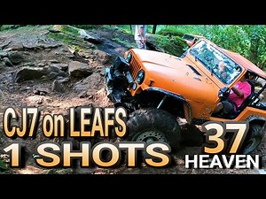 Old School 1 Ton CJ7 on Leaf Springs One-shots 37 Heaven Obstacle!