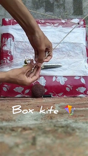 How to make a box kite🔥 #hashtag #kite #shorts