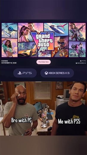 PC Gamers reacting to GTA 6 PS5 Release Date 😂😜