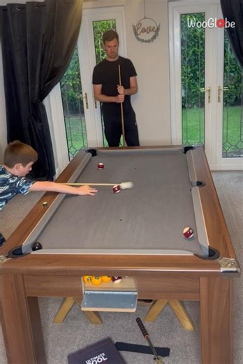 Kid Billiard Skills: Unbelievable Trick Shot Surprise! || WooGlobe