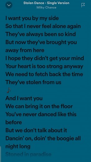 Stolen Dance Parole: Just Dance Spotify