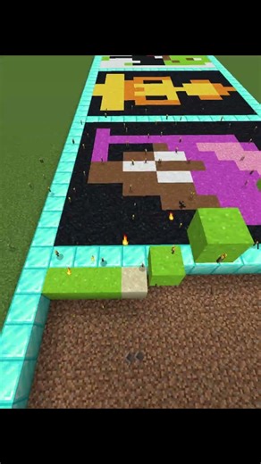 satisfying sand art in minecraft (girl) making #shorts #minecraft #gaming