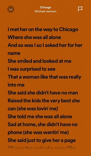 Chicago Michael Jackson Lyrics and Song Analysis