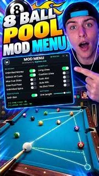 😮 8 BALL POOL MOD APK ✅ LÍNEAS LARGAS + MEGA POWER | Mod Menu Última Versión (iOS/Android)