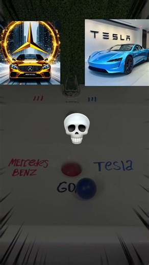 Mercedes vs Tesla ⚡ #mercedes #tesla #carbattle #luxurycars #electriccar