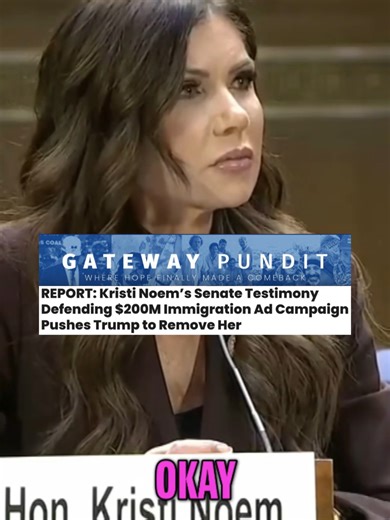 BREAKING: Trump FIRES Kristi Noem after she lied about having presidential approval for a $220m ad campaign. I strongly support ICE and the Department of Homeland Security, and I believe enforcing immigration law is essential. But leadership also requires responsible communication. Americans voted for secure borders and lawful enforcement—but they also expect competence, clarity, and responsible leadership from those running the DHS. Now, the Trump admin can finally carry out its mission of MASS