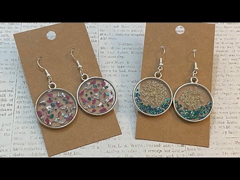 Easy Beginner UV Resin Earring Tutorial