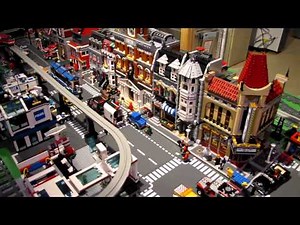 Lego City with 10232 LEGO Palace Cinema and 4207 Garage