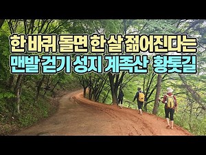 한 바퀴 돌면 한 살 젊어진다는 맨발 걷기의 성지, 계족산 황톳길 14.5Km