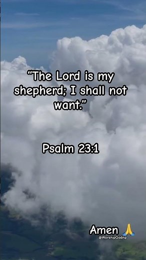 The Lord Is My Shepherd 🙏 | Psalm 23:1 | God’s Promise for You