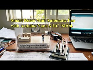 Amazing Smart Room Mini Automatic Fan with Arduino Nano And Ultrasonic Sensor HCSR04