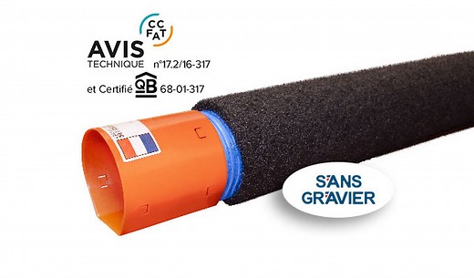 BATIFIBRE SN4, drain sans gravier pour fondation - ATE Drainage