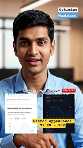 Optimize your Naukri Profile | Increase Search Appearance of your Naukri Profile to Get HR Calls.