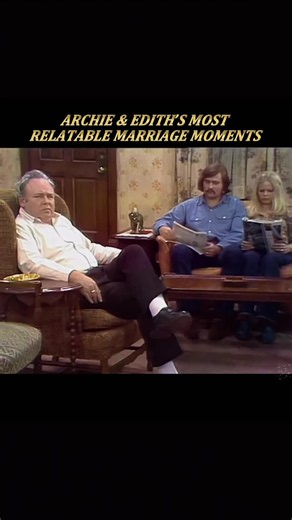 Archie and Edith prove that married life is NEVER boring! 😂💍 From hilarious arguments and everyday frustrations to sweet moments and classic couple disagreements, these two show what happens when love and totally different personalities share the same home. 🏠🤣 Every married couple knows that feeling! ❤️😂 All in the Family gave us some of the most relatable marriage moments in TV history. Who can relate to Archie and Edith? 👀💀 #fyp #AllInTheFamily #ArchieBunker #EdithBunker #ArchieAndEdith
