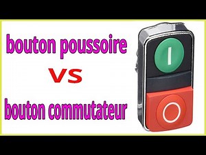 Schéma électrique bouton poussoir et commutateur