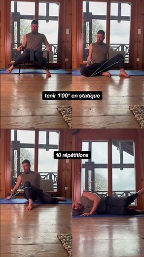 🔥 Séance mobilité hanches parfaite pour les débutants, juste avec un élastique (donc faisable à la