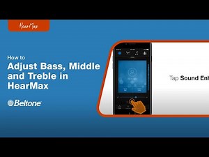 How to Adjust Bass Middle and Treble Via the HearMax App | Beltone