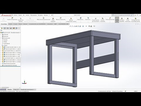MESA EN SOLIDWORKS | PRACTICA | PARTE 1 - PARTES DE LA MESA