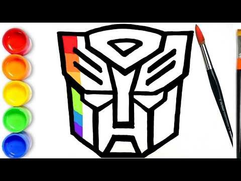 How to draw Autobots Logo Step by Step Transformers