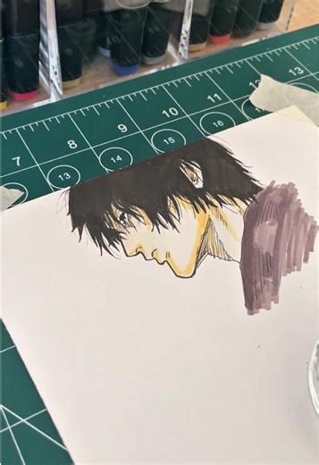 Drawing Toji Fushiguro from Jujutsu Kaisen