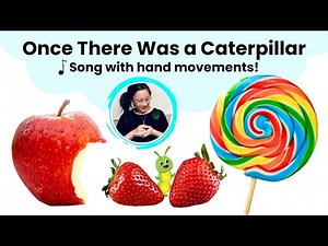 "The Very Hungry Caterpillar" Song with Hand Movements | Circle Time Music for Kids