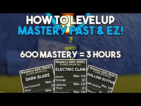 How To Farm Mastery FAST & EASY In Each Sea - Blox Fruits