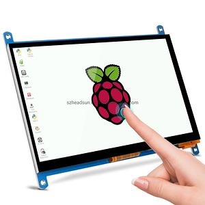 [Hot Item] Monitor LCD Táctil Raspberry Pi 7inch IPS 1024X600 Pantalla Táctil Capacitiva USB HDMI Portátil Compatible con Raspberry Pi3b Pi4b, Controlador para Windows Gratis