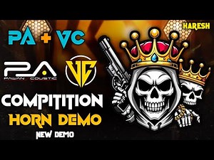 PA VC AUDIO New Horn Demo Compitition 😈 High Gain demo new PA brand demo new gujarati dialogue mix