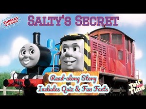 Read-along Kid's Story | Thomas & Friends | Salty's Secret | Includes Quiz & Fun Facts