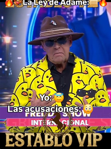En el Freddy Show, Alfredo Adame lo dejó clarísimo 😇✨: él es un ángel, es honesto, directo… y si algo pasa, se rige por su propia ley 📜🔥. Así que el momento quedó inmortalizado con esta joyita dentro del video 👇 Yo: 😇 Las acusaciones: 😳 La Ley de Adame: 📜🔥 Porque cuando Adame habla, no se defiende… dicta sentencia 😎🐓. ¿Ángel incomprendido o juez de su propio destino? Ustedes decidan… nosotros solo traemos el show 🔥🎤 💎 ¡GRAN ANUNCIO VIP! 💎 ¡Haz brillar al Establo VIP! ✨ Unete en fac