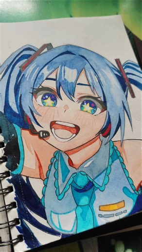 Hatsune Miku drawing #anime#drawings#subscribe