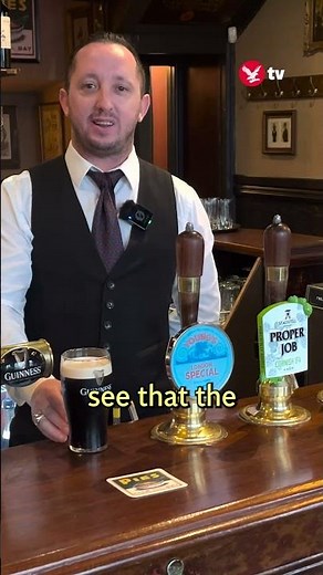 How to pour the perfect pint of Guinness #shorts