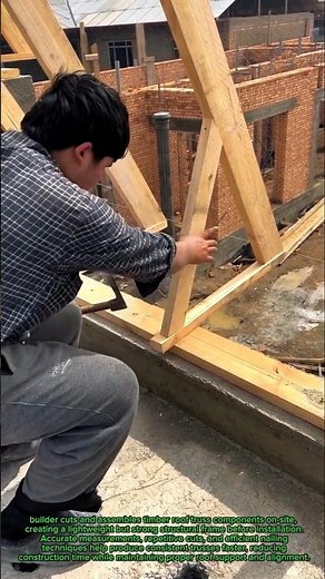 Fast Roof Truss Assembly Technique! Simple Carpentry Method That Speeds Up Construction