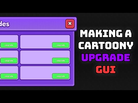 How to make a Cartoony Upgrade GUI | ROBLOX GUI