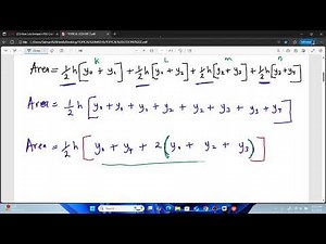 AREA APPROXIMATIONS - TRAPEZIUM RULE AND MID ORDINATE RULE