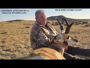 ANTELOPE ARCHERY HUNT IN WYOMING PERFECT SHOT & VIDEO OF SPEED GOAT GOING DOWN ON SCREEN! DICK KORN