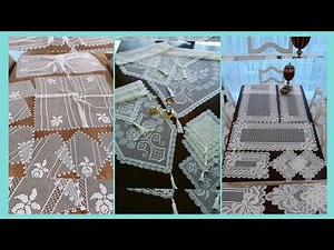 120 Different Crochet Fillet Set of Table Runner Pattern Ideas #diy #crochet #decoration