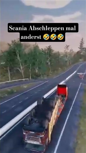Scania Abschleppen mal anderst 🤣🤣🤣 #truckandlogisticssimulator #fail #funny #gaming #viral #shorts