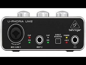 How To Setup The Behringer U-Phoria UM2 With Windows 10 (Using An Xlr Microphone)